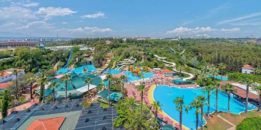 Aqualand Dolphinland Water Park from Side
